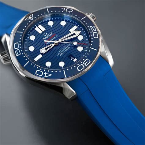 seamaster omega rubber strap